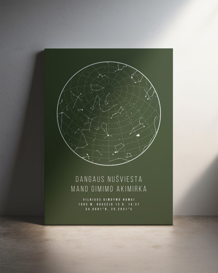 Žvaigždėlapis ant drobės – Samaninis